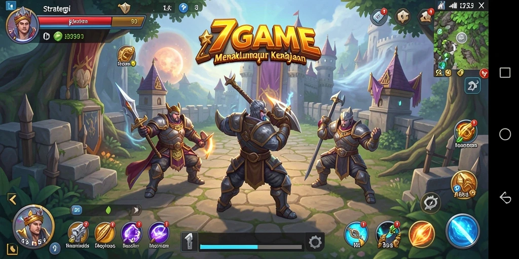 Tampilan gameplay 7GAME yang menegangkan dan strategis.