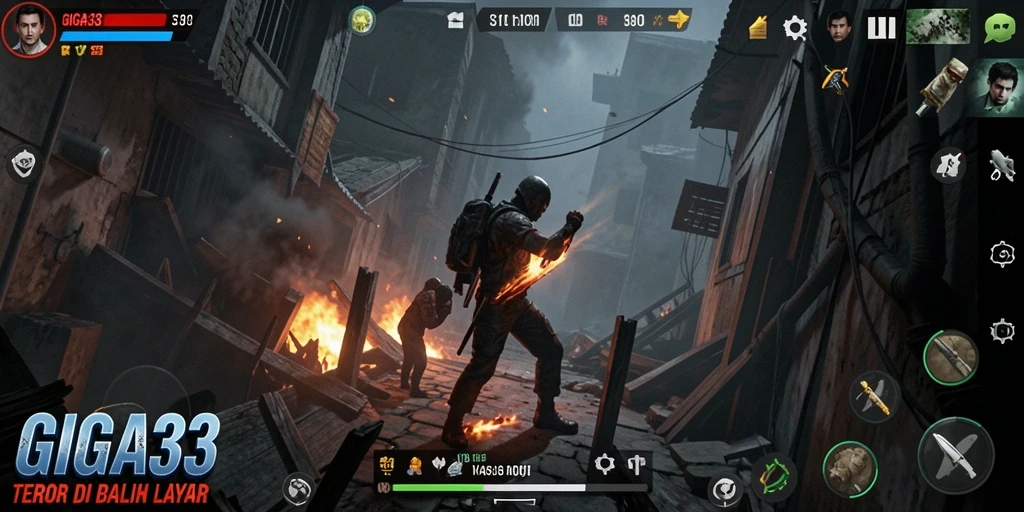 Gameplay GIGA33 menampakkan suasana menyeramkan yang mendalam.