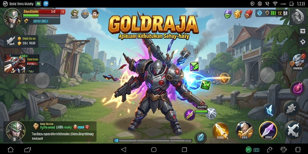 Tampilan antarmuka GOLDRAJA yang mudah digunakan dan fungsional.