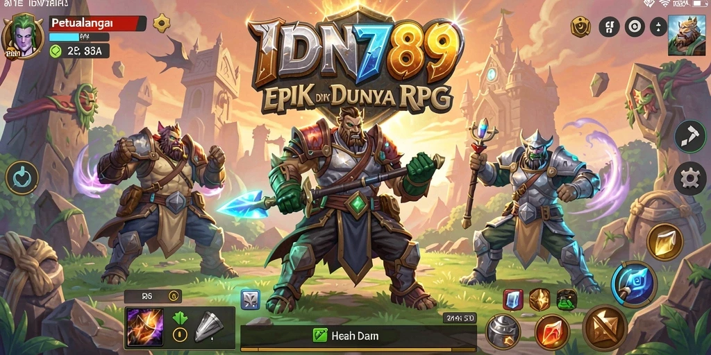 Tampilan gameplay IDN789 yang mengasyikkan dalam petualangan RPG.