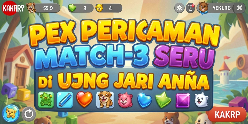 Tampilan gameplay KAKRP yang seru dan penuh warna.