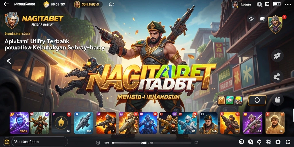 Tampilan antarmuka utama NAGITABET yang modern dan intuitif.