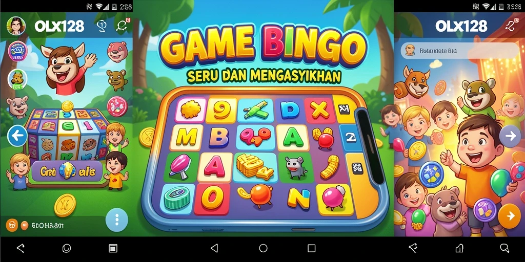 Tangkapan layar gameplay OLX128 yang seru saat bermain Bingo.