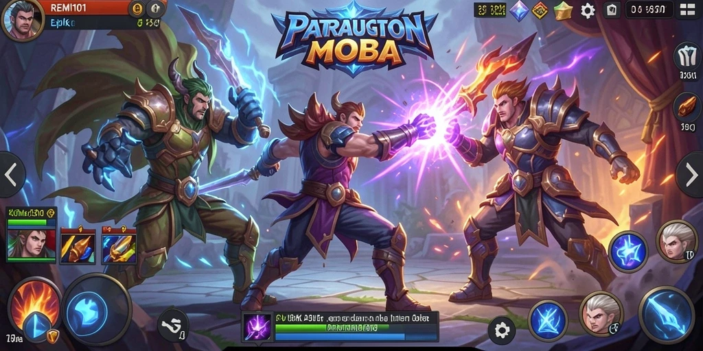 Tangkap aksi seru gameplay REMI101 di arena MOBA.