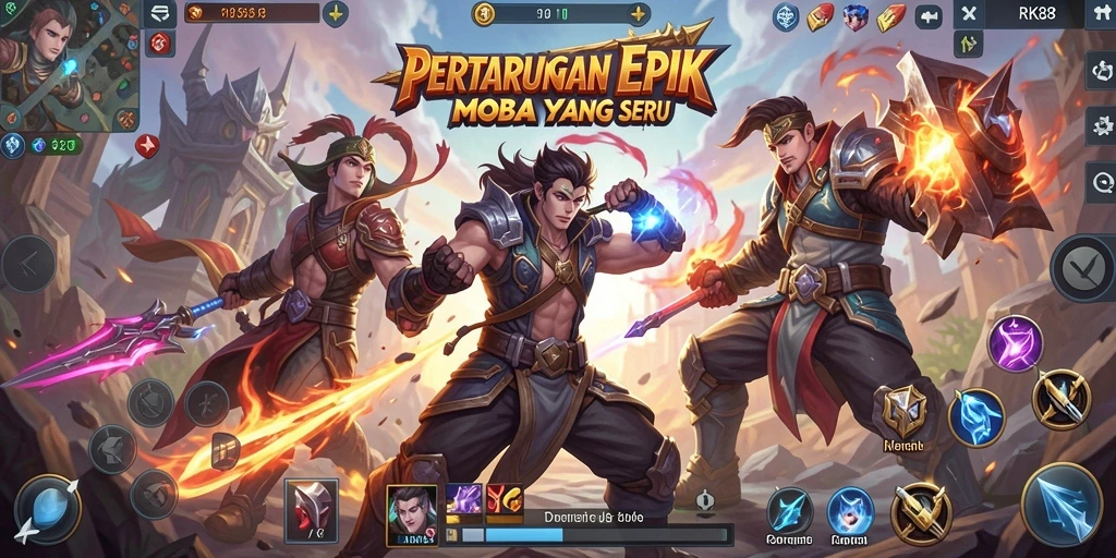 Gameplay RK88 dengan aksi seru dan grafis menakjubkan.