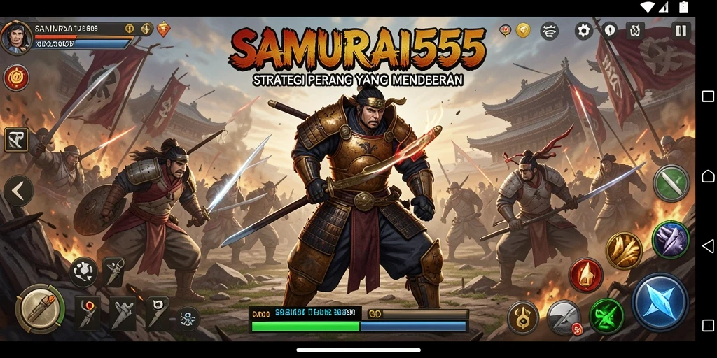 Tampilan gameplay menarik dari SAMURAI555 yang penuh strategi.