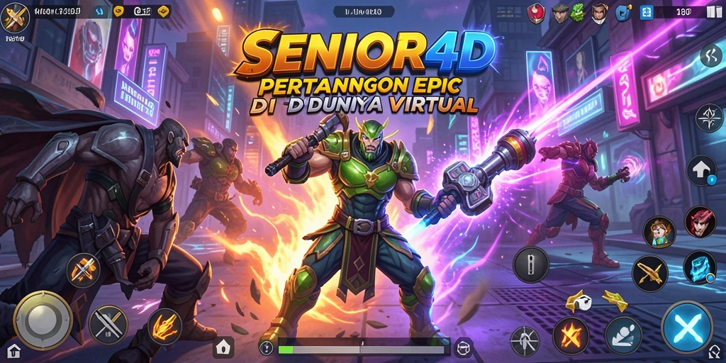 Gambaran mendebarkan dari aksi pertarungan dalam SENIOR4D.