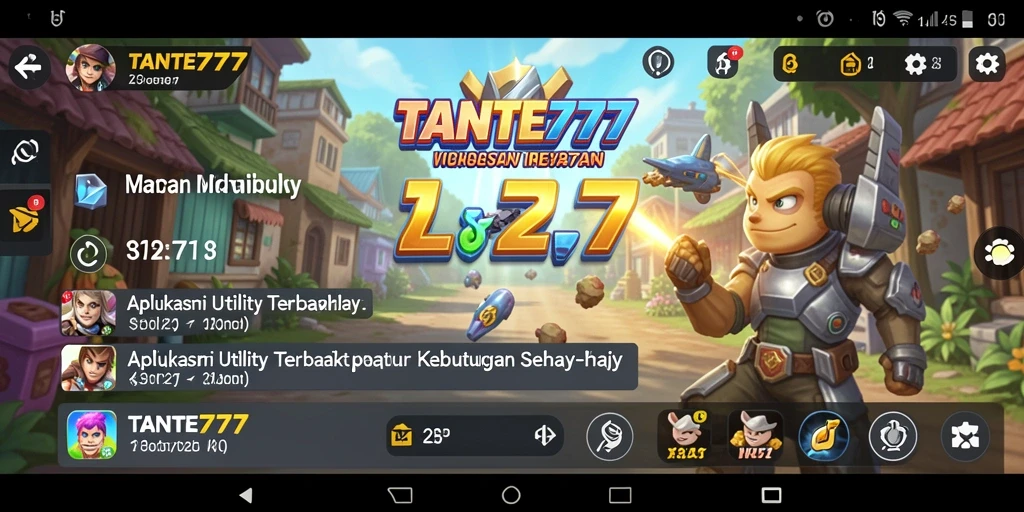 Screenshot utama TANTE777 menampilkan antarmuka aplikasi Utility yang intuitif.