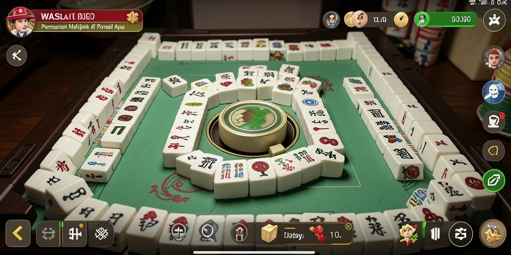 Screenshot utama WASLOT menampilkan gameplay Mahjong yang memukau.